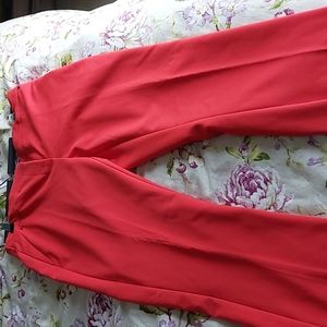 Reitmans bright red straight leg pants